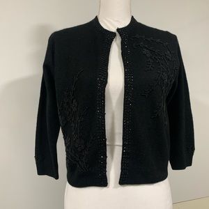 VINTAGE FAB LU BEADED SWEATER